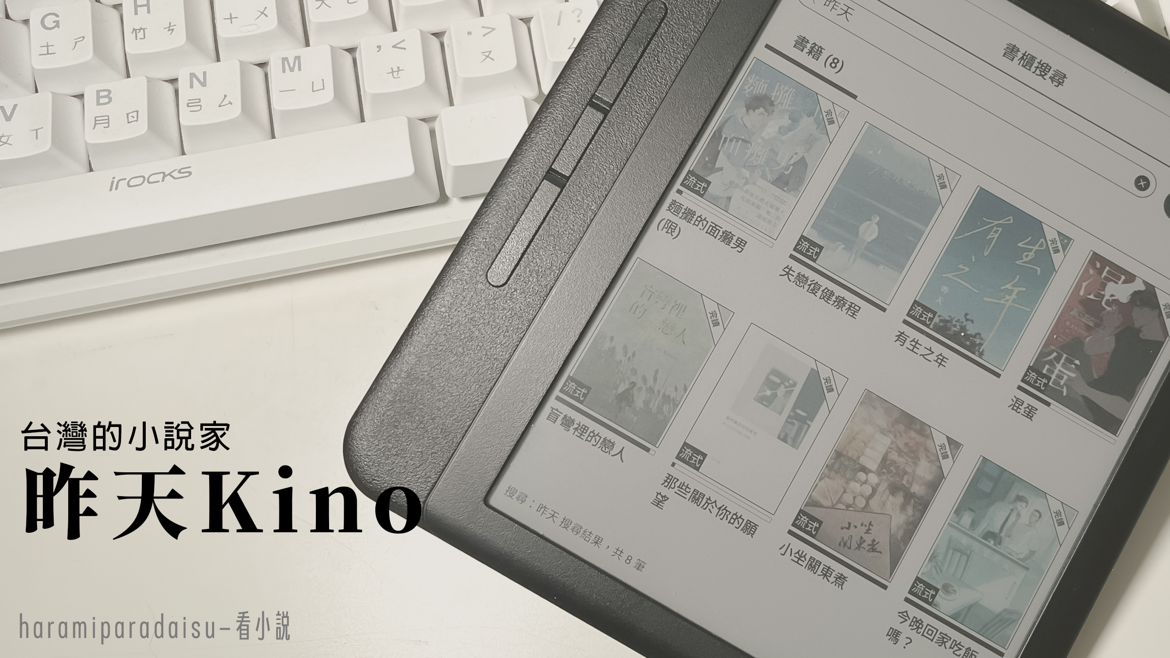 台灣小說作家「昨天KiNO」玻璃糖台味耽美